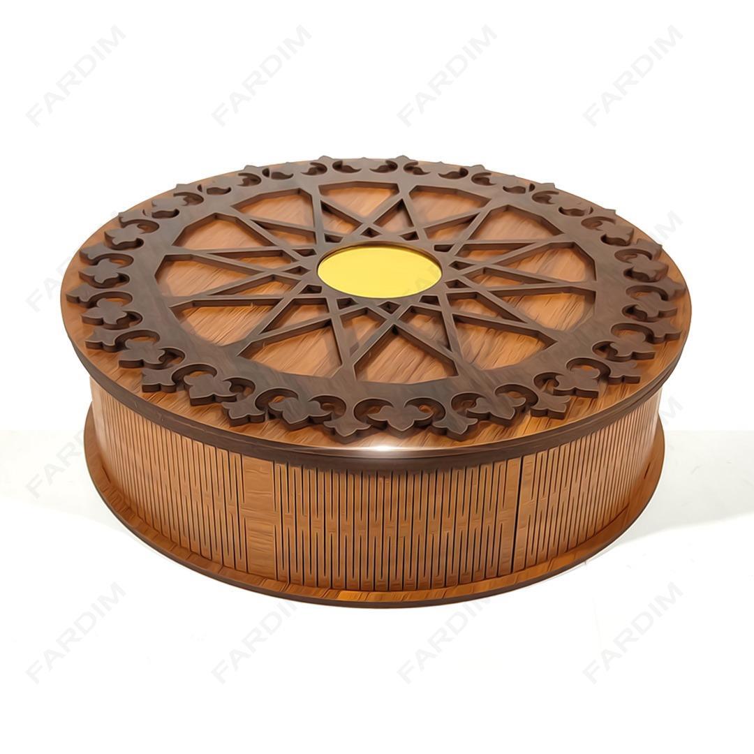 طرح لیزر جعبه هدیه و پذیرایی کد A132274